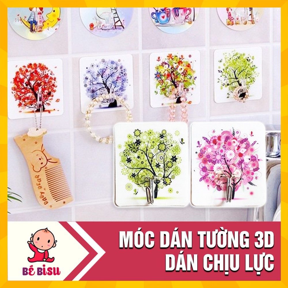 Combo 10 móc dán tường siêu chịu lực 3D