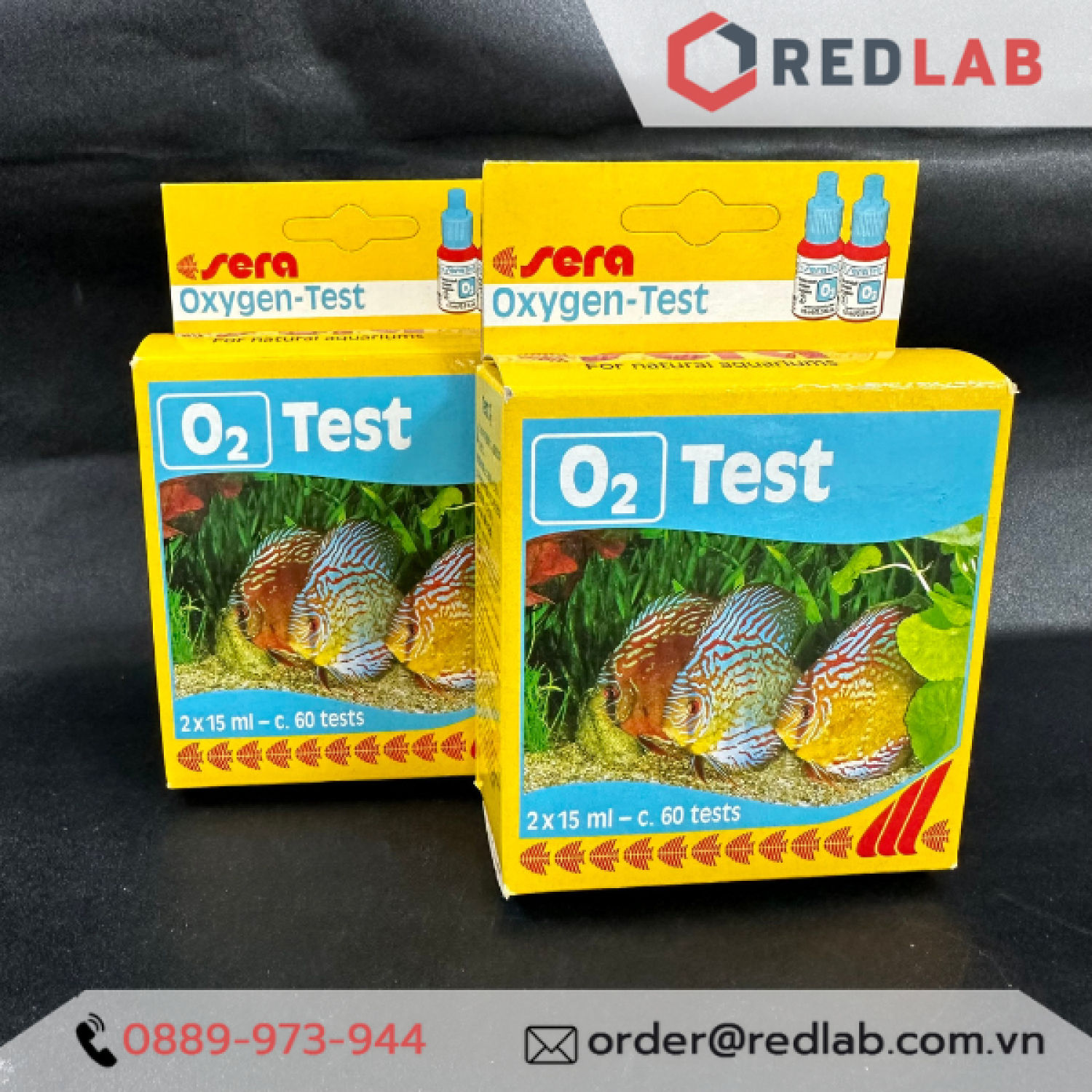 Test O2 Sera - Kiểm tra nhanh hàm lượng Oxi trong nước nuôi tôm, cá, CÓ VAT