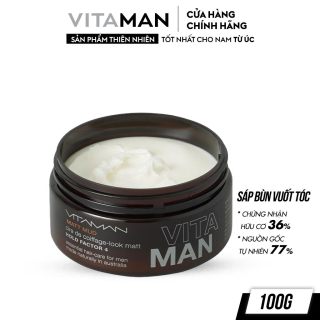 Sáp Bùn Vuốt Tóc Dành Cho Nam Vitaman Matt Mud 100g thumbnail