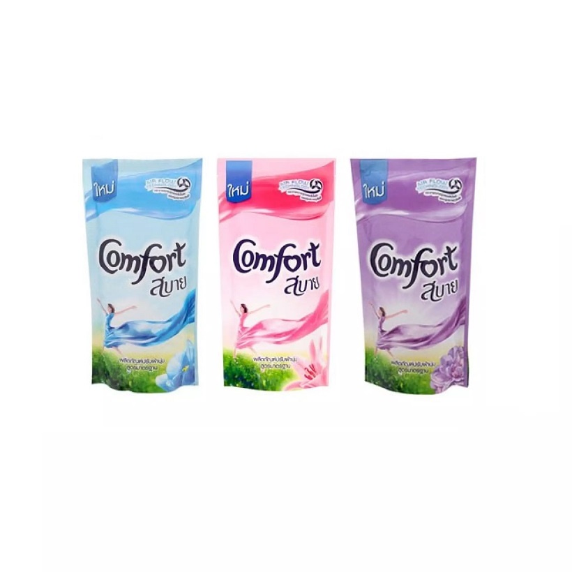Bộ 3 túi nước xả vải comfort thái lan 580ml - nước xả comfort - nước làm mềm vải comfort - nước xả vải thái lan kl919