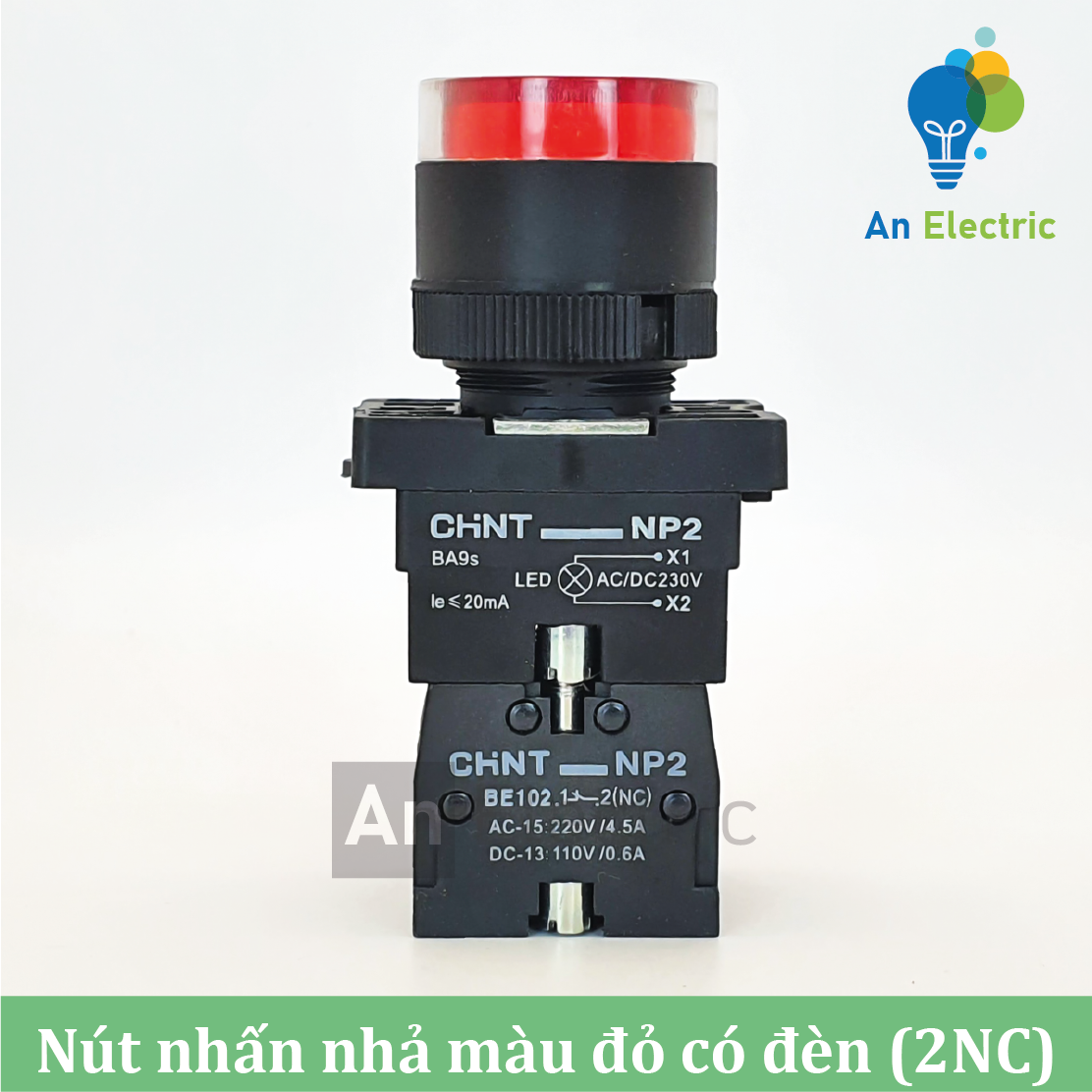 Nút nhấn nhả có đèn báo NP2-EW CHINT