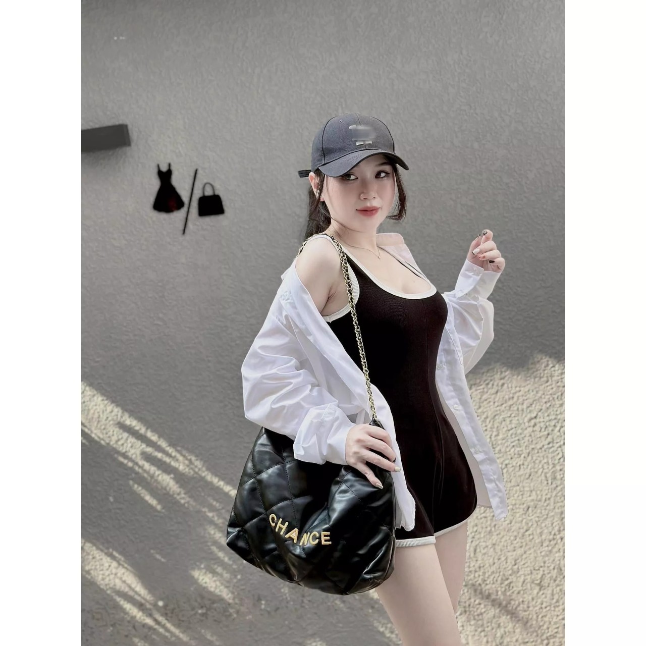 Sét đồ đi biển, đi chơi kèm áo sơ mi