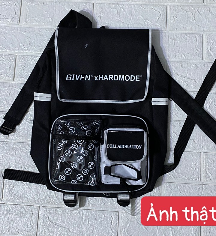 BALO GIVEN x HARMODE VẢI BỐ, BA LÔ HỌC SINH ĐI HỌC, BALO ĐI HỌC