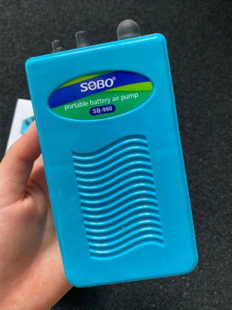 [Hoàn Tiền 10%] Máy Sủi Oxy Pin SOBO SB980 ( Tặng kèm dây oxi và cục sủi oxi)