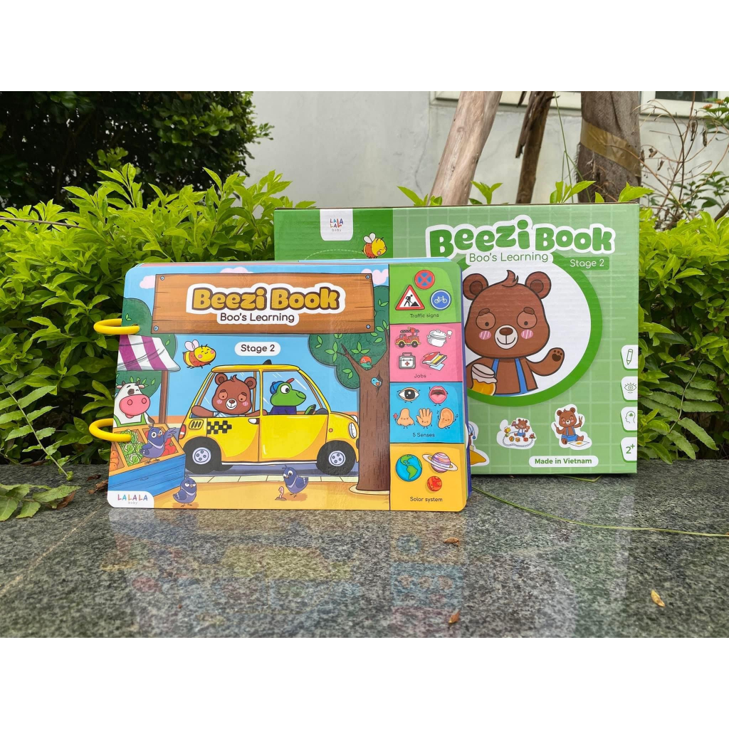 Beezi Book, học liệu bóc dán cho bé, sách bóc dán