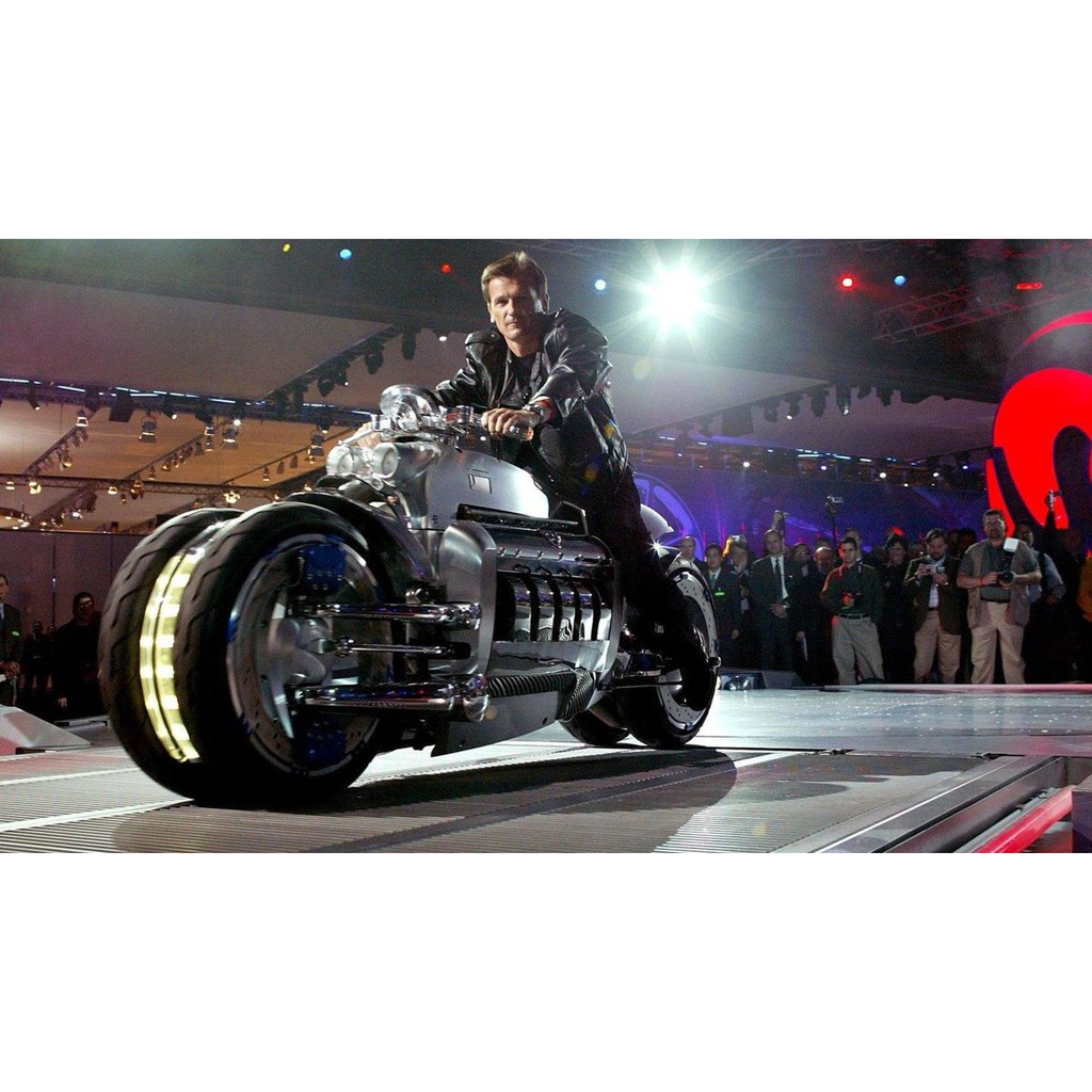 Mô hình 3D kim loại lắp ráp mô tô Dodge Tomahawk [ Chưa Lắp ]