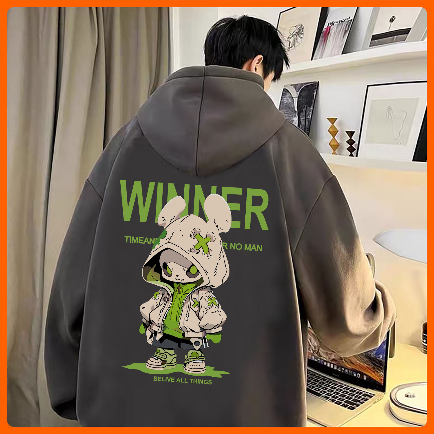 [Hoàn Tiền 15%] ÁO HOODIE FORM RỘNG CÓ NÓN TÚI IN HÌNH PHONG CÁCH MỚI