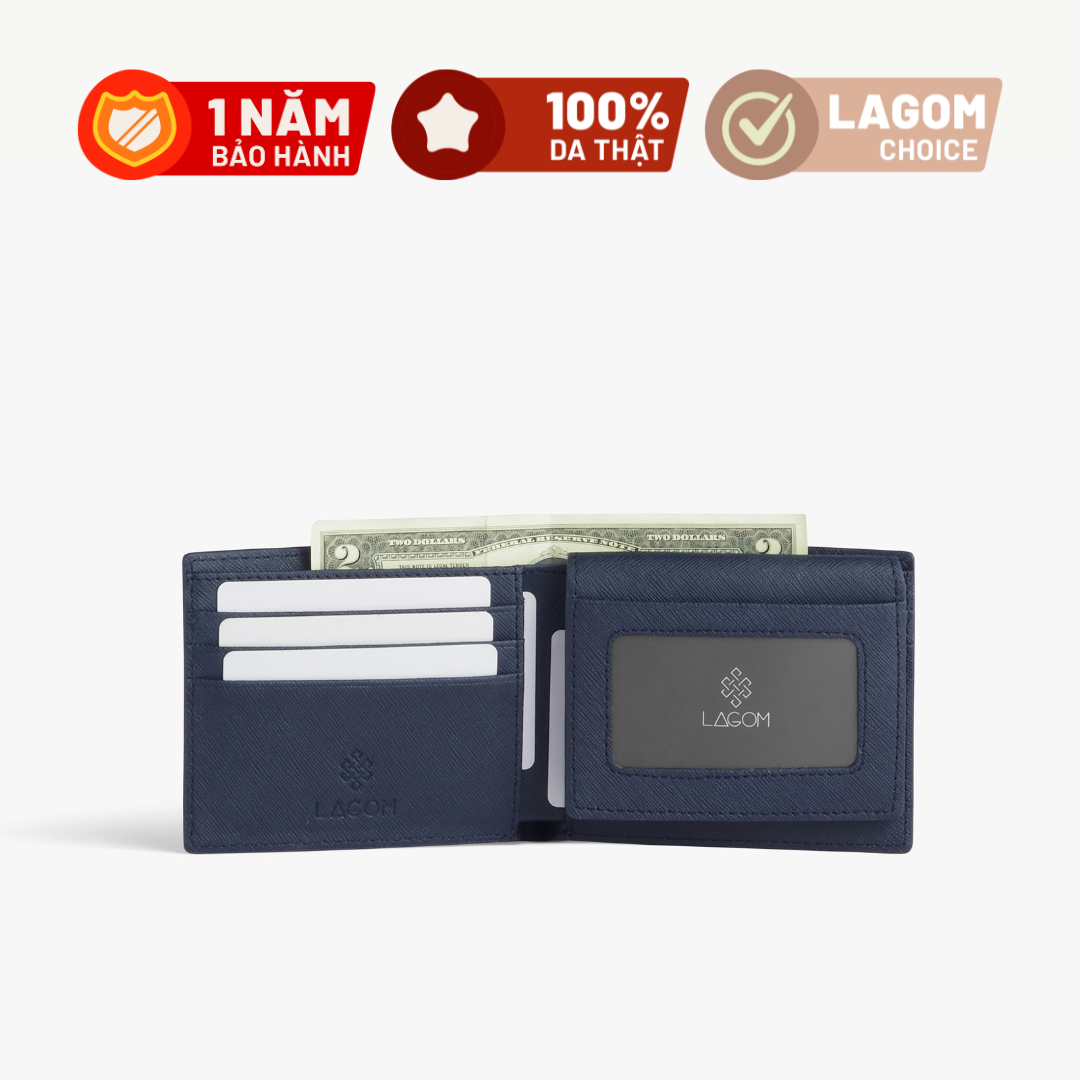 Ví nam LAGOM Da thật - Plus wallet