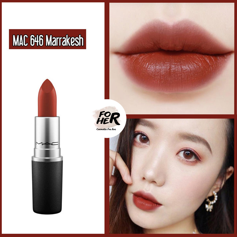 Son Mac Matte Marrakesh 646 – Màu Đỏ Nâu Đất