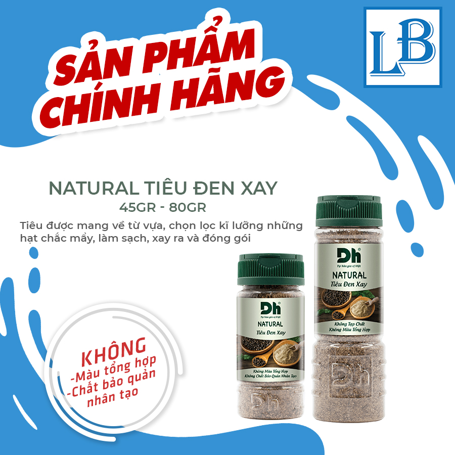 Natural Tiêu đen xay Dh Foods