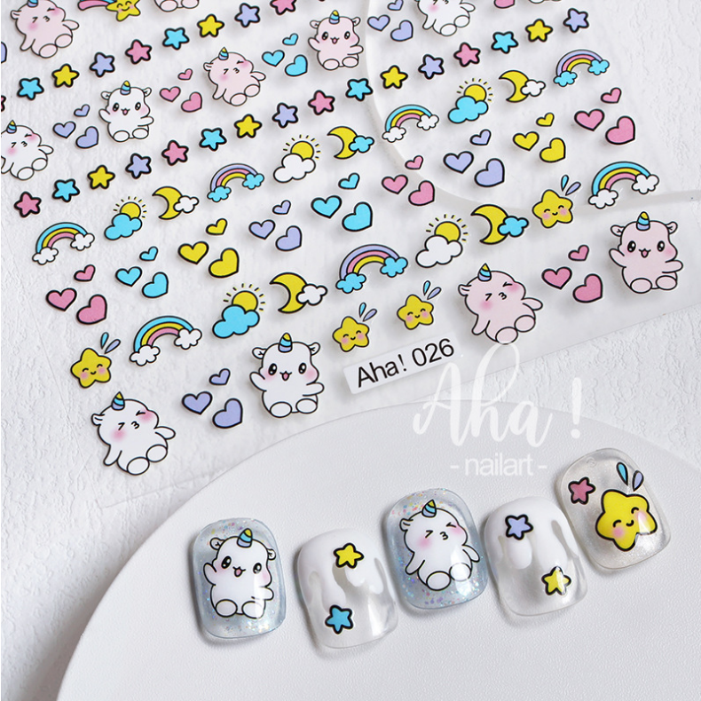 Hình dán móng tay - Sticker dán móng mã số A026