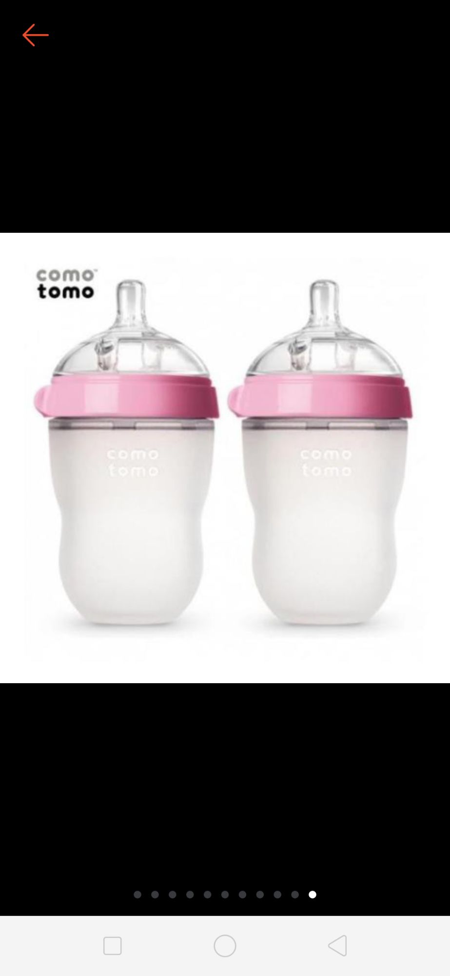 Bộ 2 bình sữa comotomo 150ml/250ml đủ 2 màu xanh/hồng
