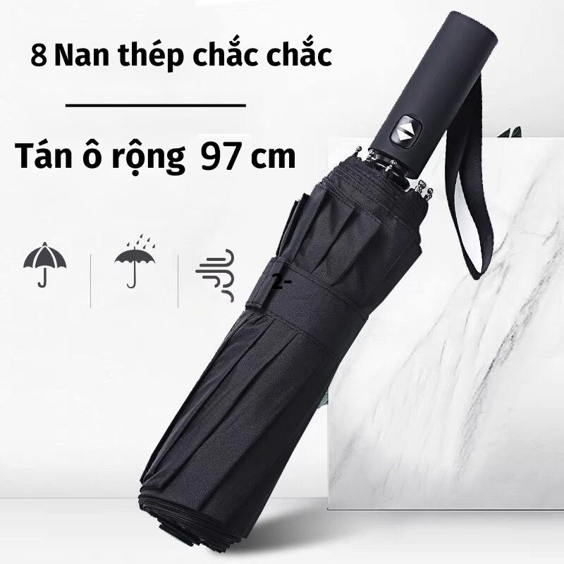 Ô che chống nắng tia uv 8 nan mở tự động chất lượng cao,ô cầm tay,ô che mưa họa tiết trơn chống tia UV bảo vệ da