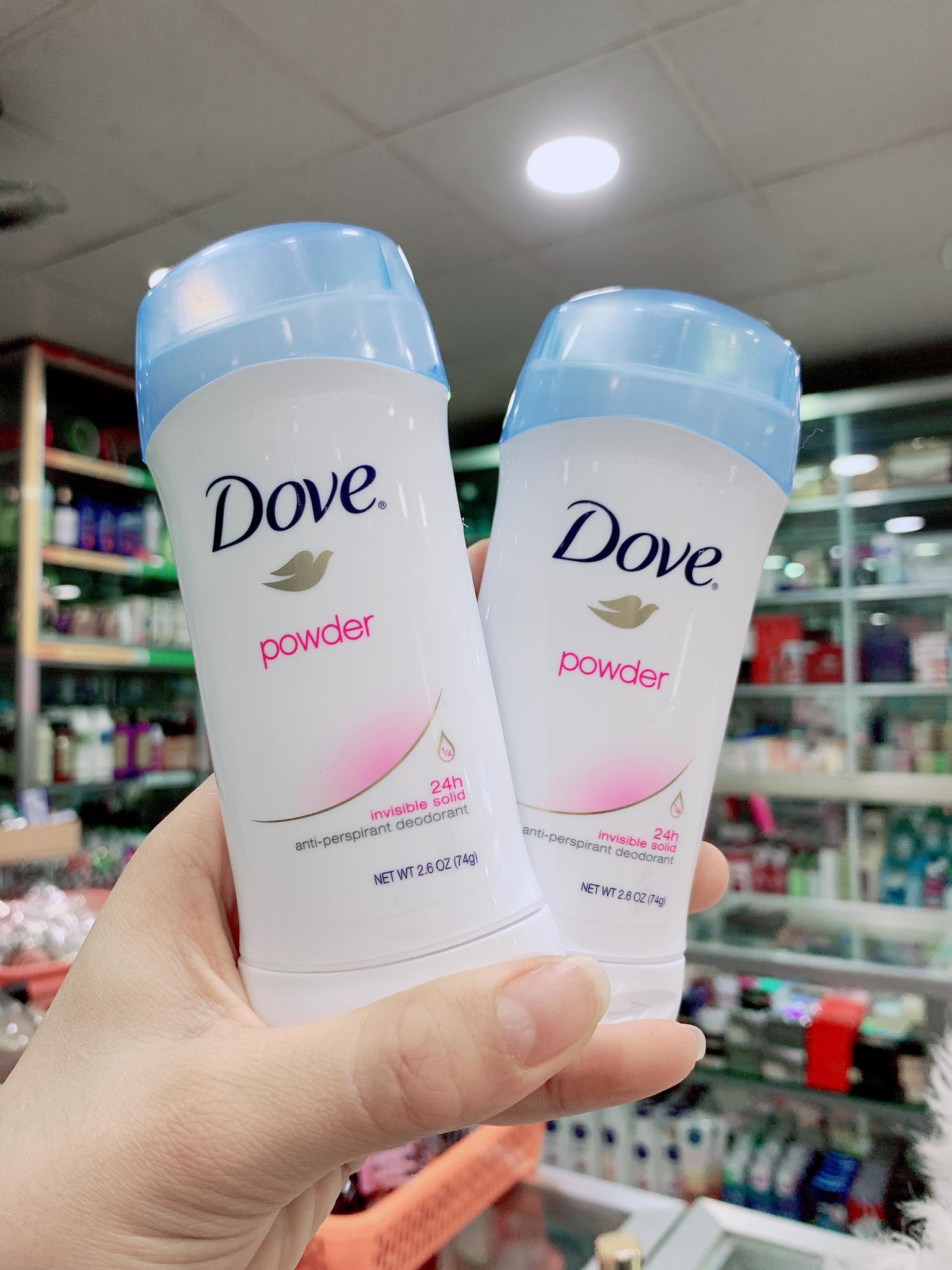 Lăn sáp khử mùi nữ Dove Powder 74g