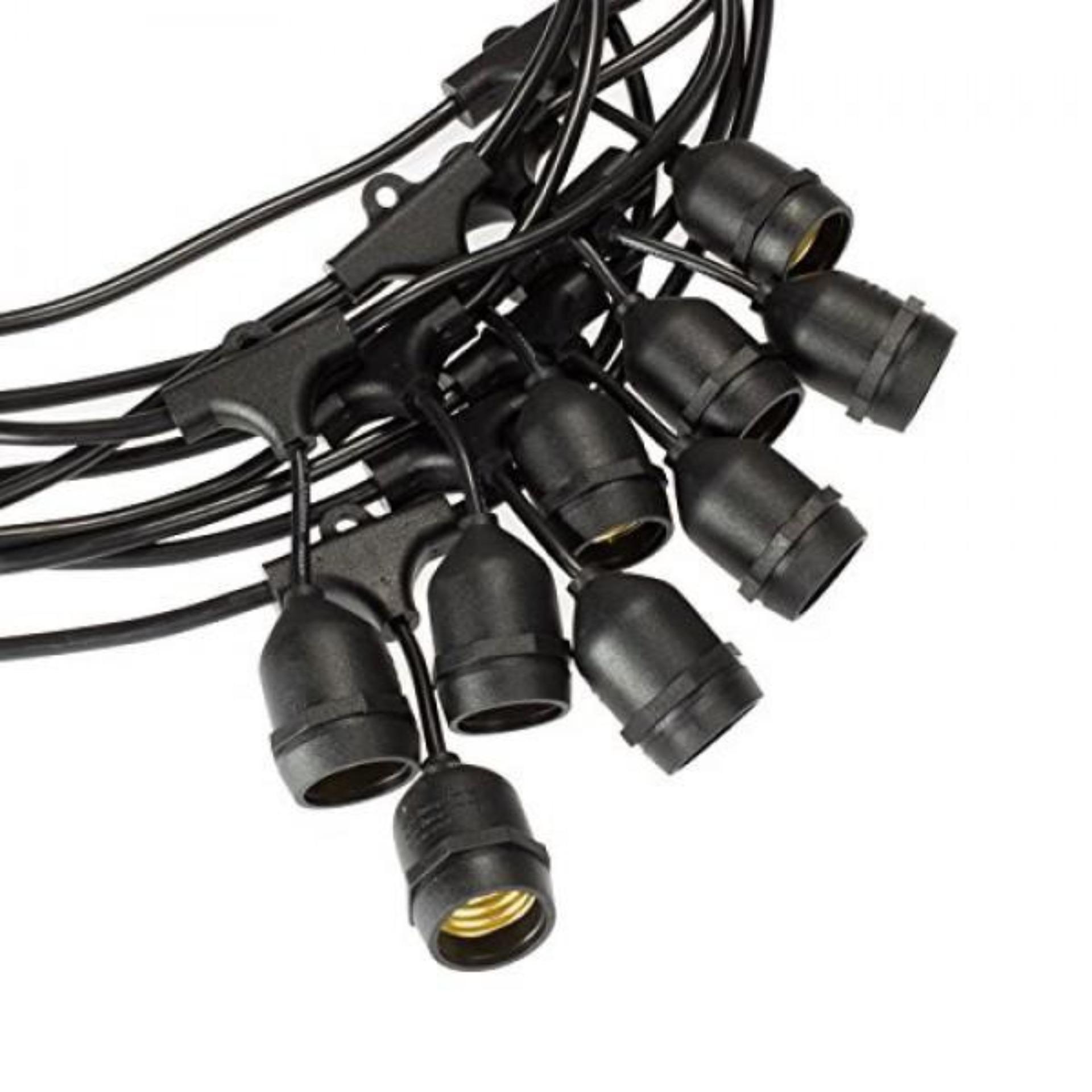 Bộ dây treo kín nước dài 5m 10 đuôi đèn e27