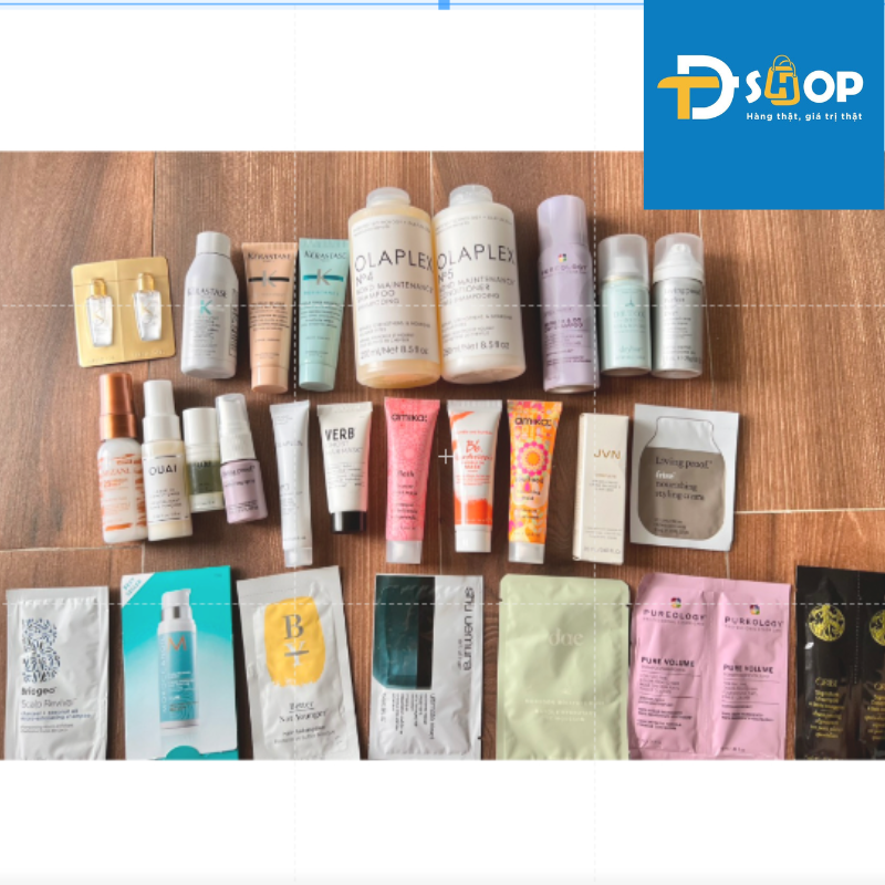 Sample dưỡng tóc các thương hiệu nổi tiếng