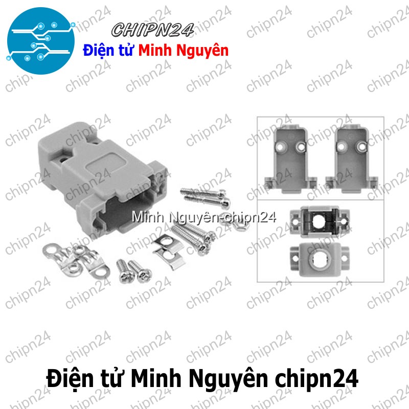[2 cái] (Q20) Vỏ DB9 dùng cho DB9, DB15 3 hàng chân - HH002262