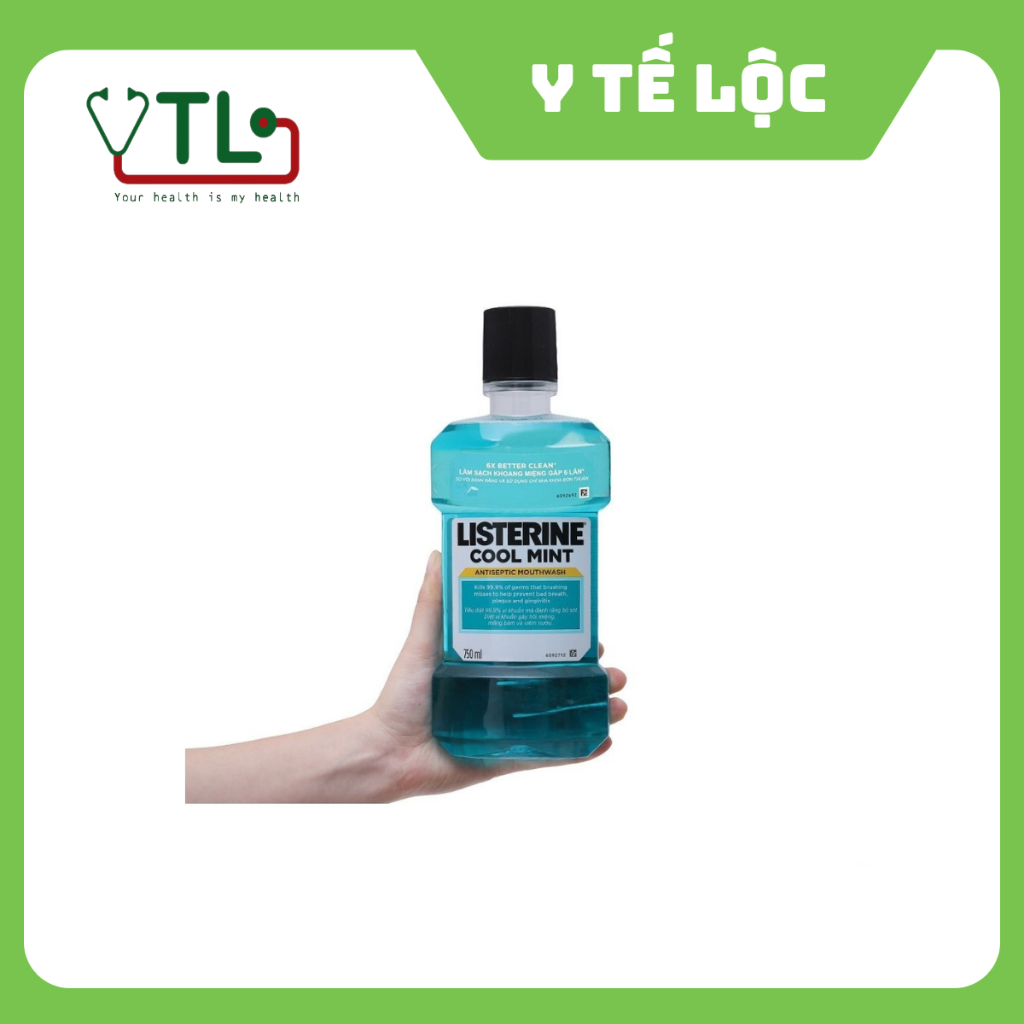 Nước súc miệng Listerine Cool Mint 750ml