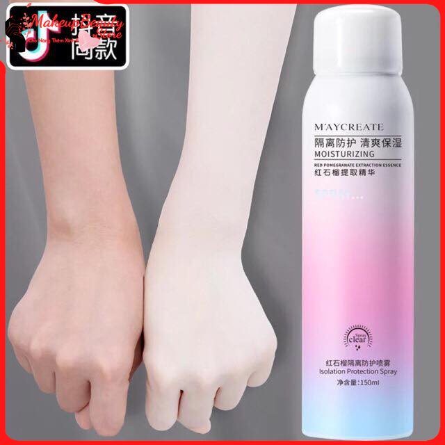 Xịt Chống Nắng Trắng Da MayCreata 150ml MS 207 [ MakeupBeauty.Store Cho Nàng Thêm Xinh ]