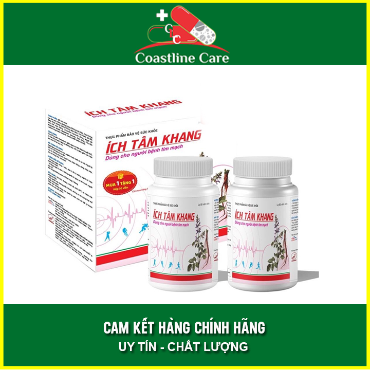 [HCM]Ích Tâm Khang Hộp 180 Viên (2 Lọ x 90V) - Coastlinecare Pharmacy