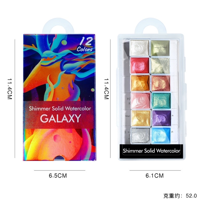 nhũ nước vẽ sét 12 màu