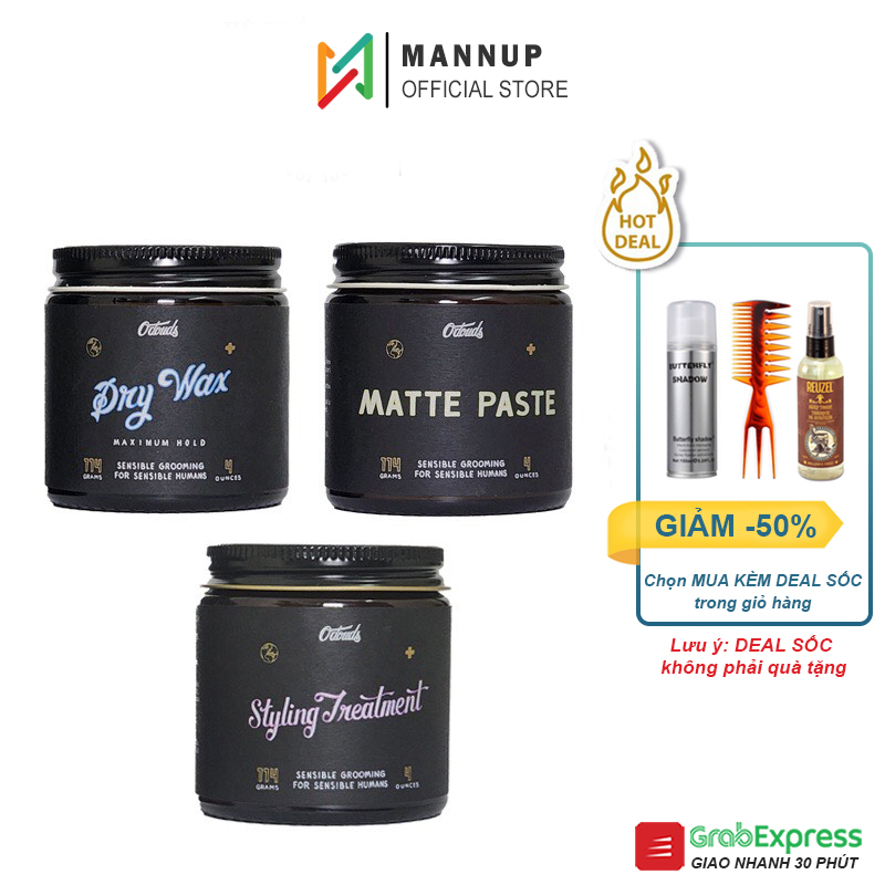 Sáp Vuốt Tóc O'douds Matte Paste, Dry Wax, Styling Treatment 114g