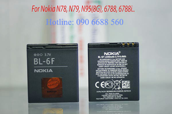 Pin Nokia BL6F Dùng Cho N96/N95(8g)/N78/N79
