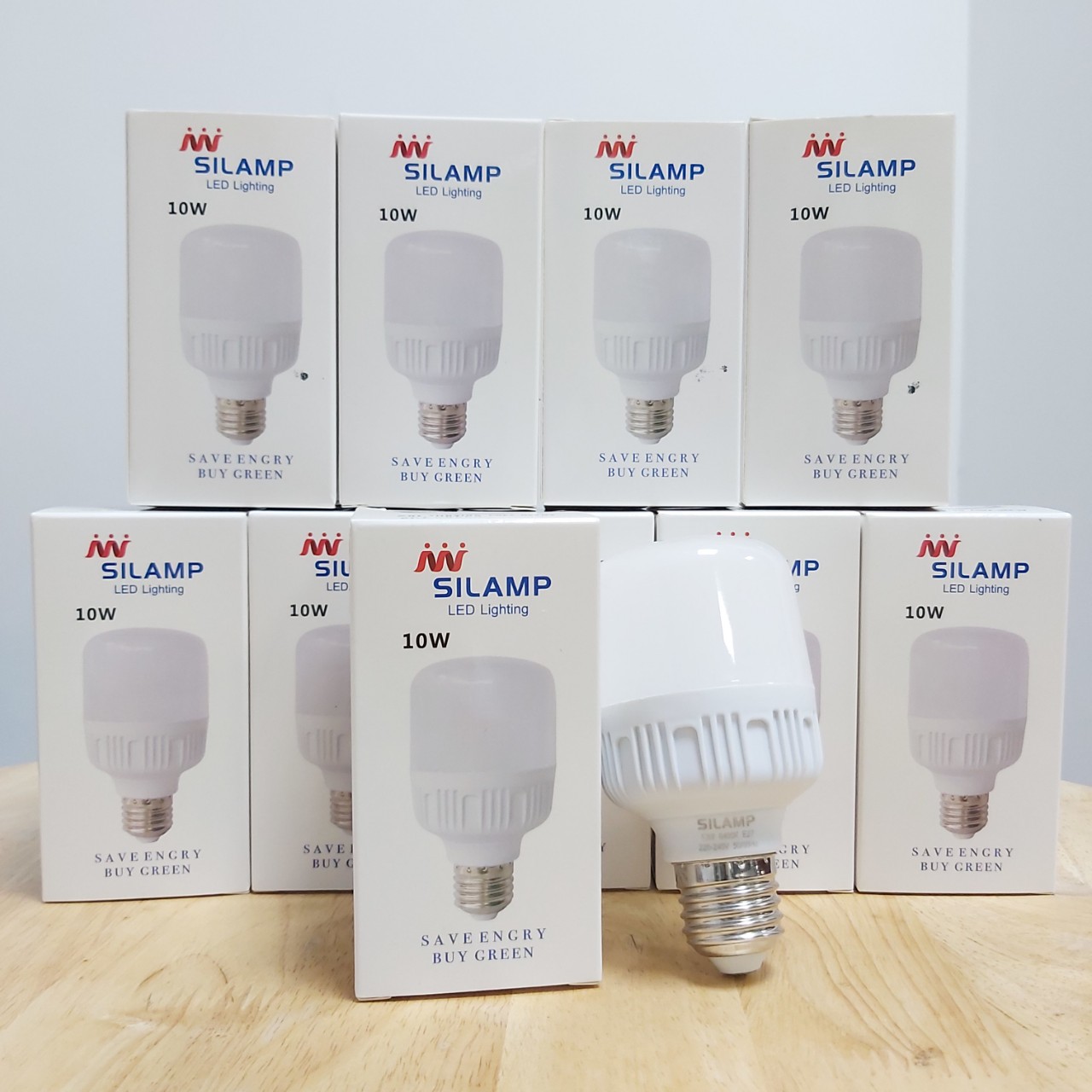 Combo bóng đèn led búp 10W Silamp