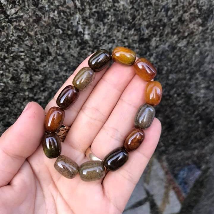 VÒNG TAY LU THỐNG ĐÁ MÃ NÃO VÂN RẮN