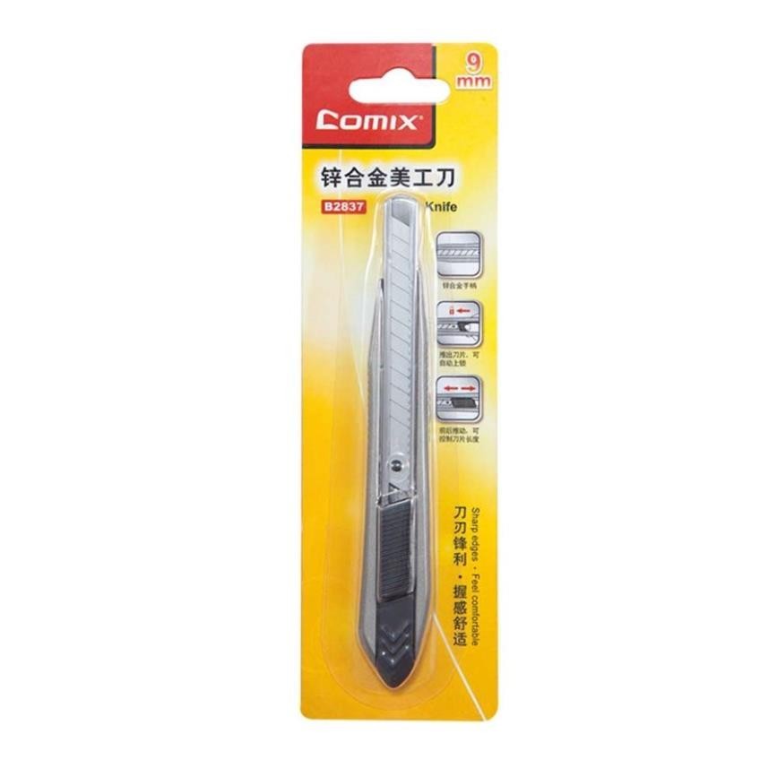 Dao rọc giấy siêu bền lưỡi 9mm -  Comix B2837
