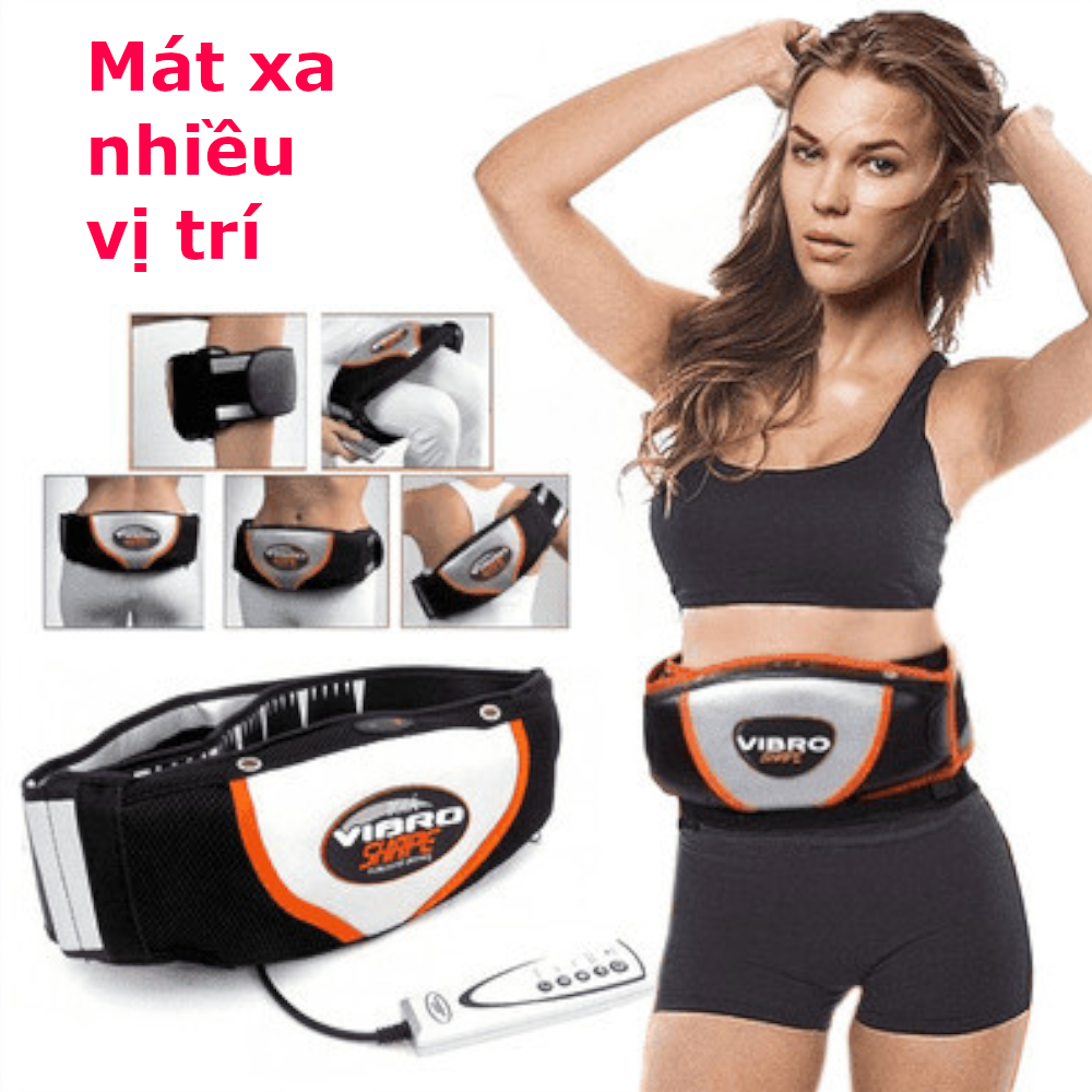 Máy massage giảm mỡ bụng Vibro- Đai mát xa đốt mỡ giúp eo thon săn chắc.