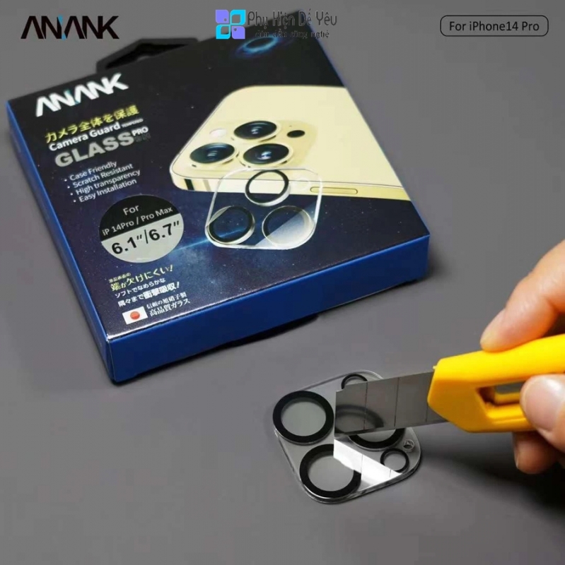 Miếng dán bảo vệ camera ANANK cho iPhone 14/ 14 Plus/ 14 Pro/ 14 Pro Max [Phân phối chính hãng]