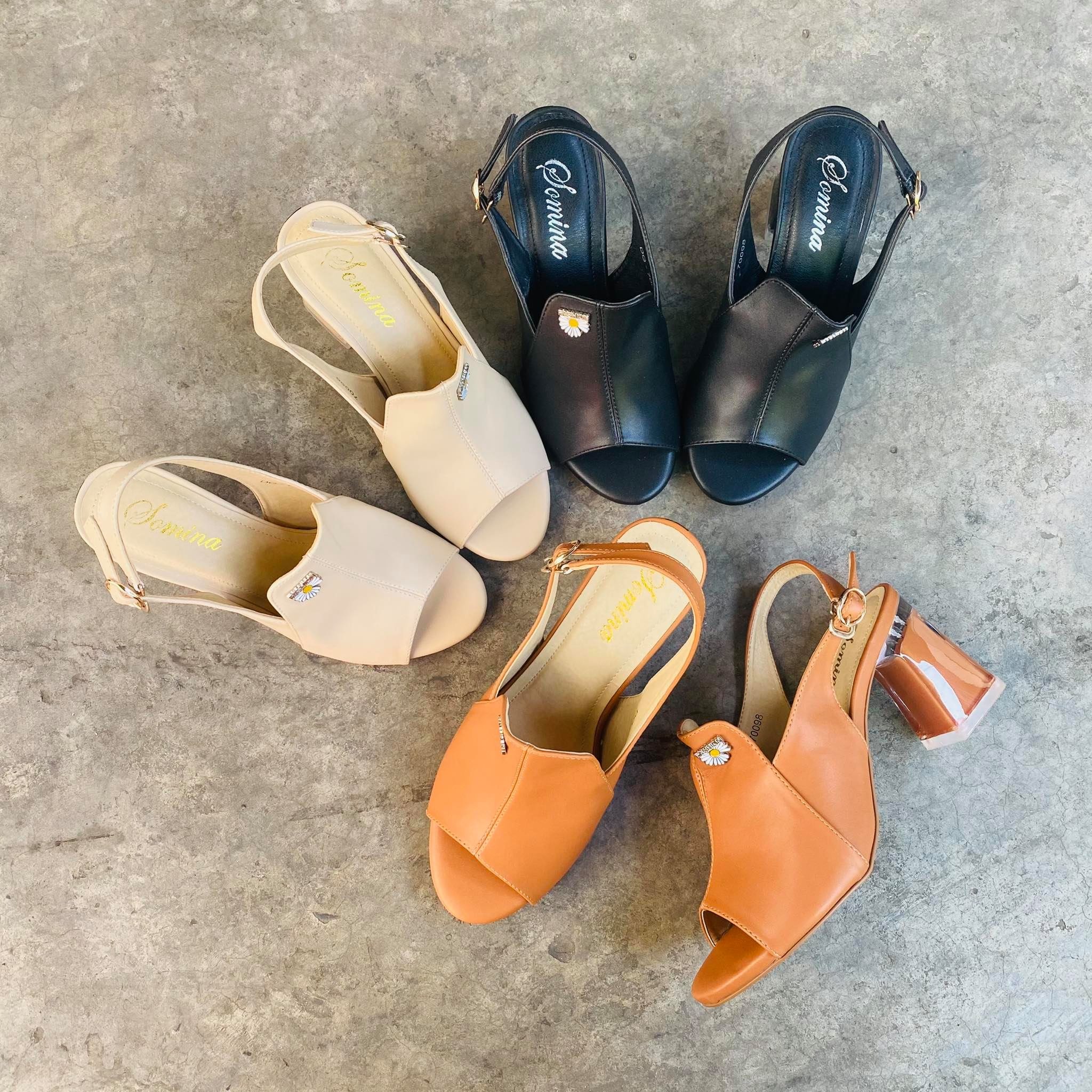[HCM]Sandal giả bốt gót mika 7cm MT098