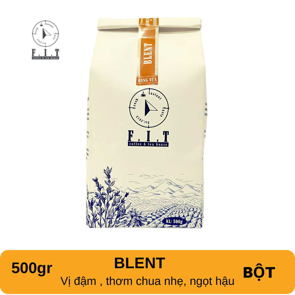 Cà Phê Nguyên Chất Pha Phin Fit Coffee - BLENT Dạng Bột