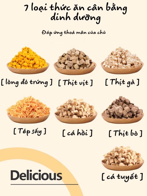 [400G] Thịt Cá Sấy Khô Cho Chó Mèo - Nhiều Loại - [Nông Trại Thú Cưng]