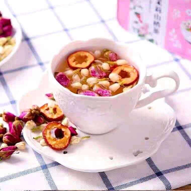 [HCM]Set 10 gói Trà Nhài & Hoa Hồng & Sơn Tra
