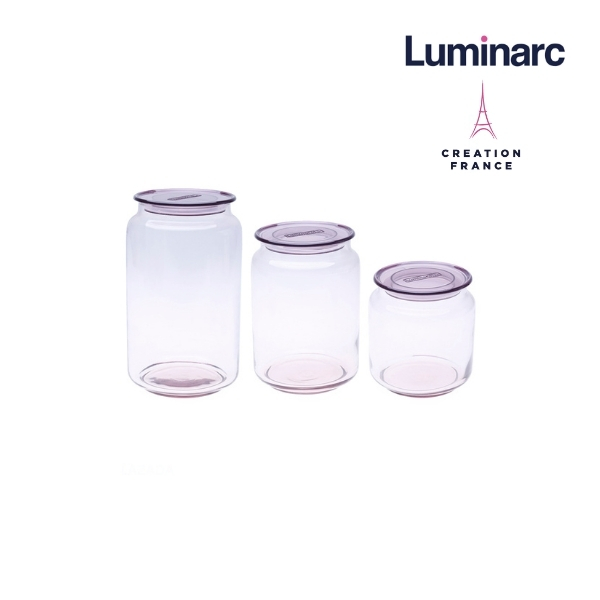 Hũ Thủy Tinh Luminarc Rondo Pink 500ML - J5875