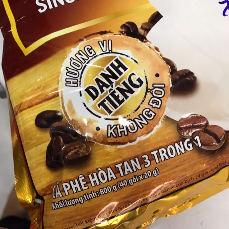 [Giá tốt] Cà phê sữa VinaCafé Gold Original 3 in 1 (40 gói x 20g)