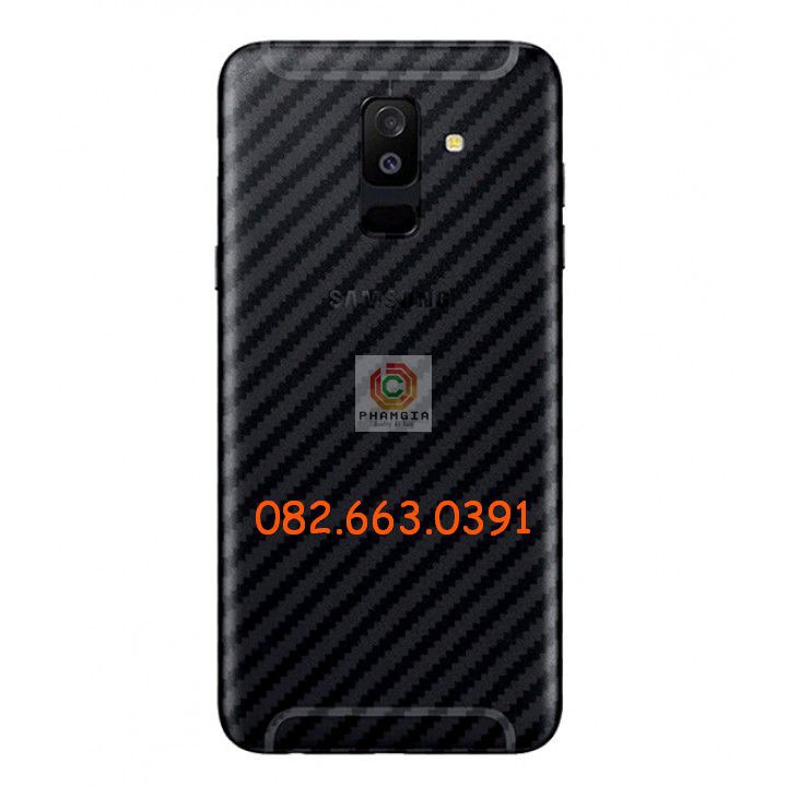 Miếng dán mặt lưng skin carbon Samsung Galaxy A6 2018/ A6 Plus