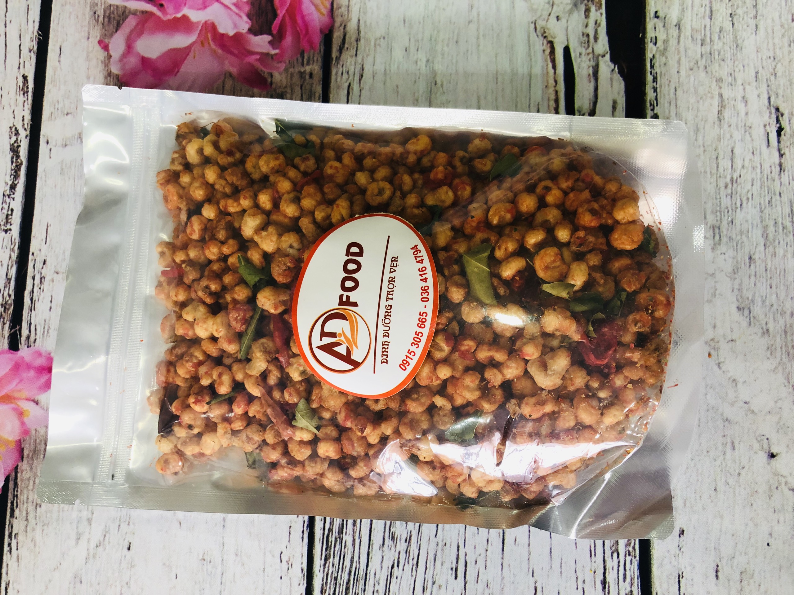 500g bắp nếp sấy bò lá chanh