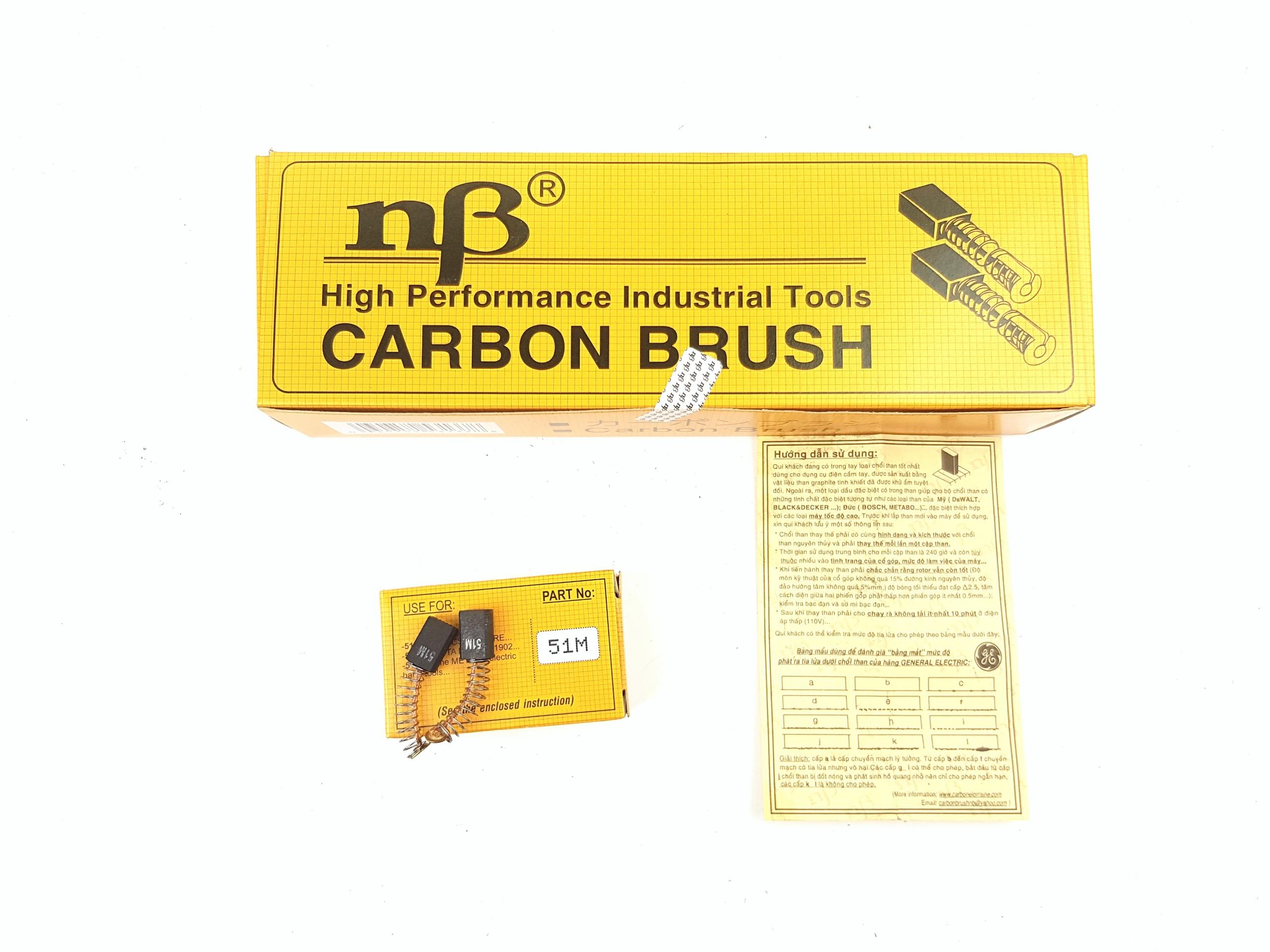 chổi than NB 51M lắp máy khoan bốt  Metabo