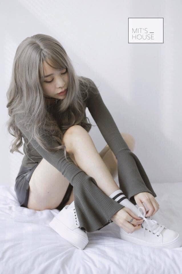 Sét 10 đôi tất cổ kẻ cotton hàn quốc