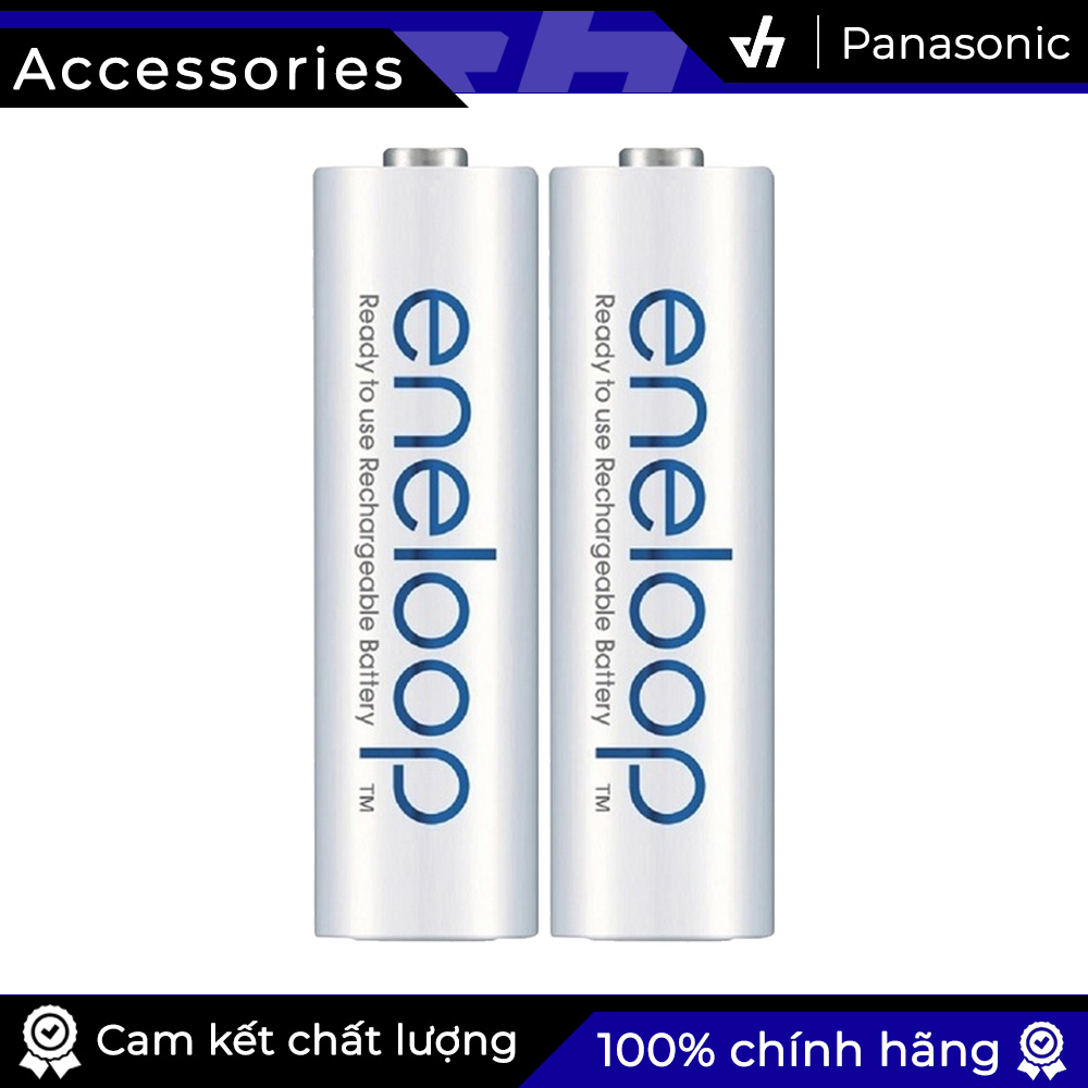 Bộ 4 pin sạc AA Panasonic Eneloop 2000mAh (Trắng)