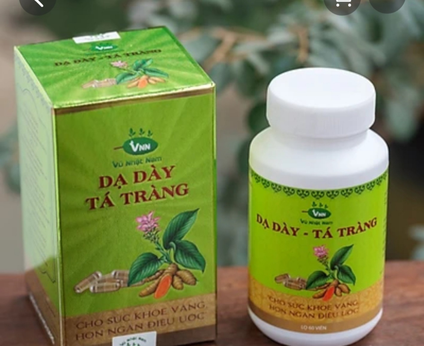 Combo 2 lọ dạ dầy tá tràng Vũ Nhật Nam (60 viên/lọ)