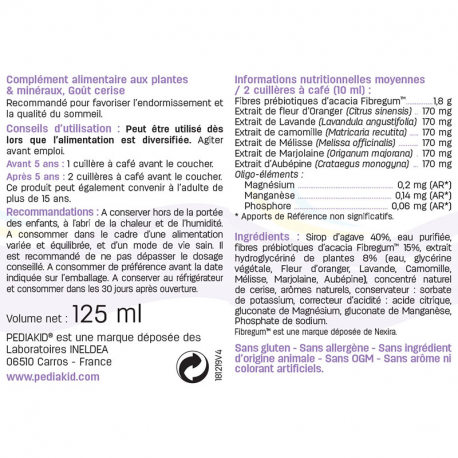 Vitamin Pediakid Sommeil giúp bé ngủ ngon 125ml
