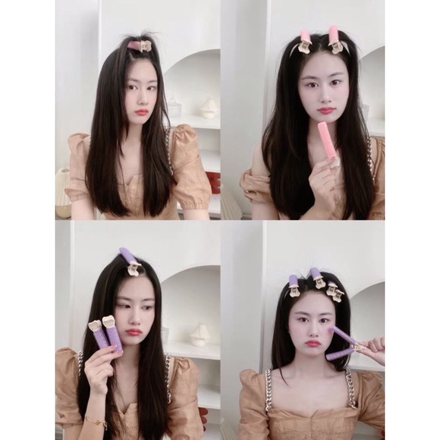 Kẹp uốn phồng chân tóc mái phong cách Hàn Quốc KBSP018