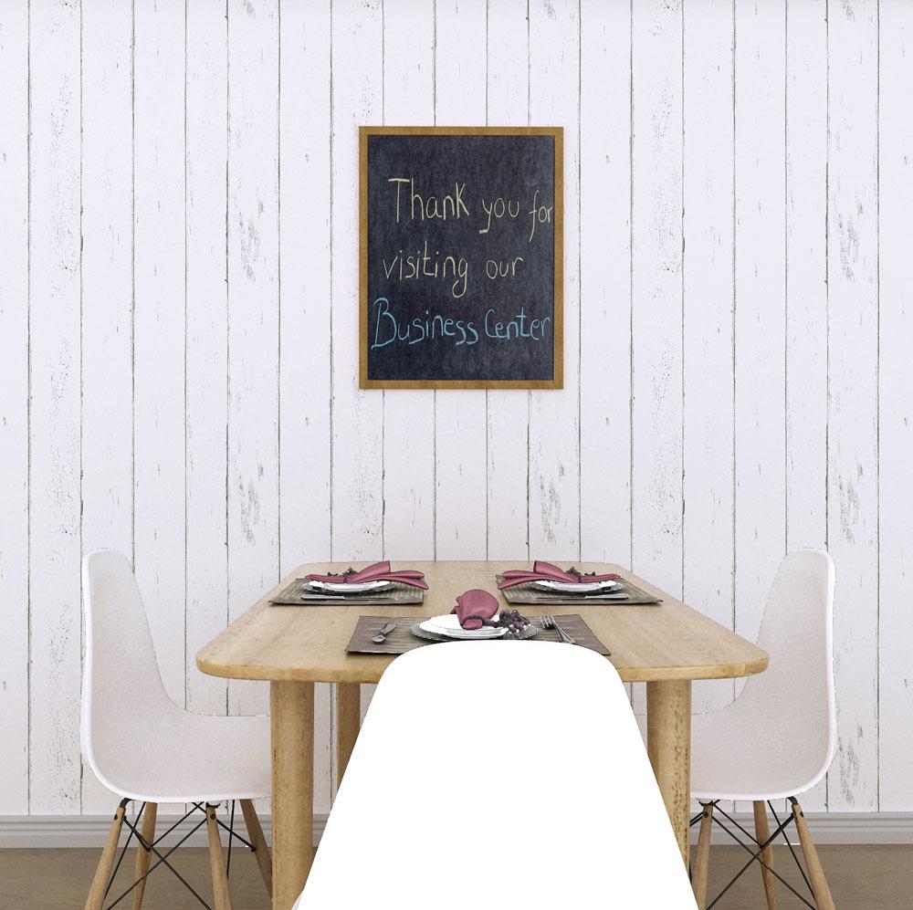 5M Giấy Dán Tường - Decal dán tường  Vân Gỗ Trắng - Có sẵn keo-HPMWallpaper