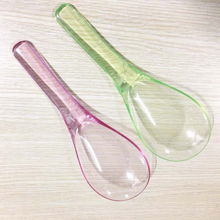 Set 2 muỗng cơm bằng nhựa trong