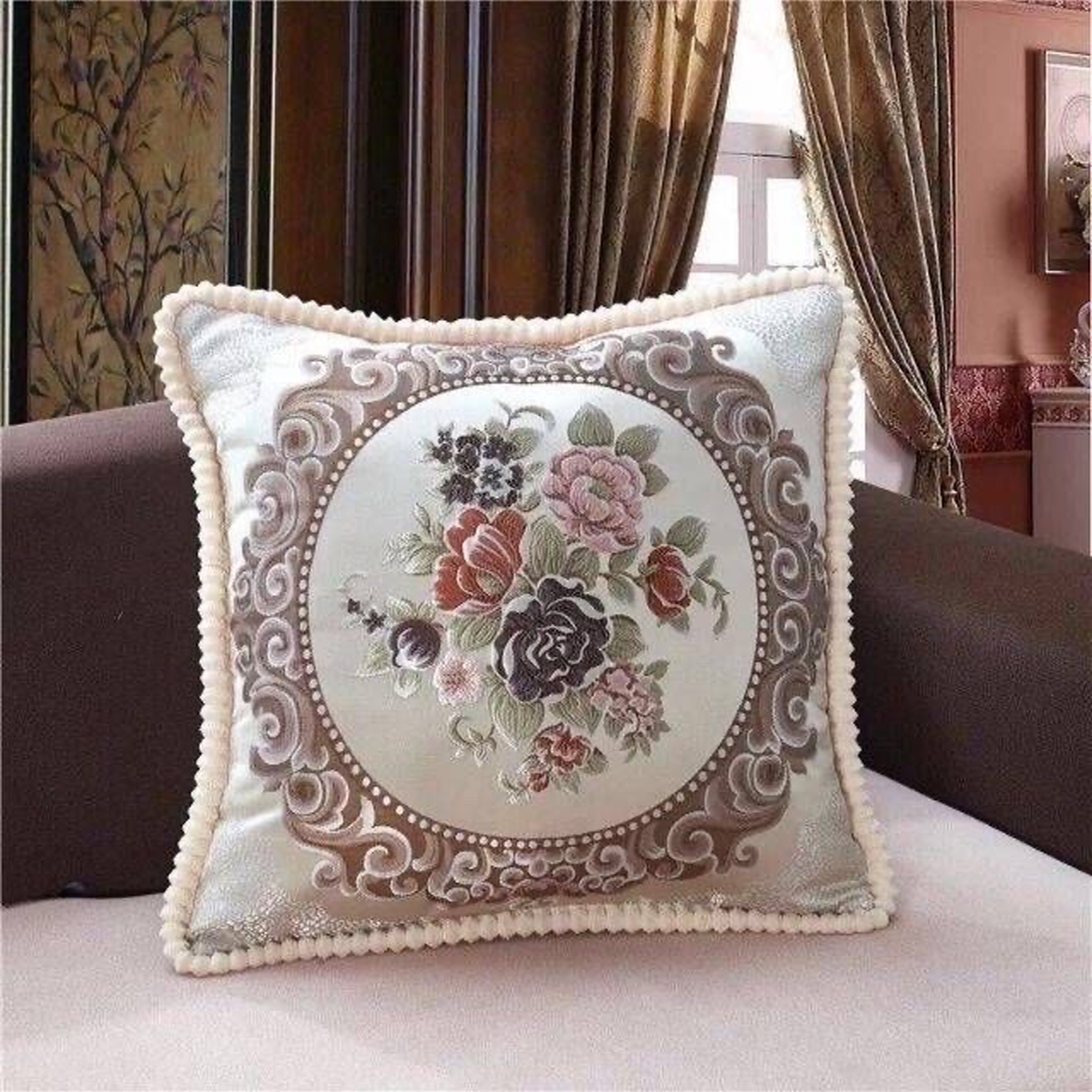 GỐI TỰA LƯNG TÂY  ÂU (RUỘT + VỎ)
