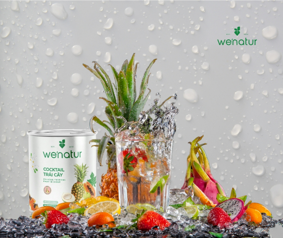 Combo 2 Cocktail Trái Cây Đóng Lon we'natur 565g